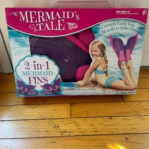 2 in 1 mermaid fins